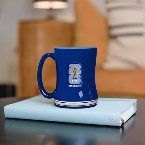 HONAV United States Soccer FIFA World Cup 2026 14oz Sculpted Relief Mug – Bold Ceramic Coffee Cup With Raised Design – Great Gift For USA Soccer Fans & Collectors by HONAV - Used condition - Image 2