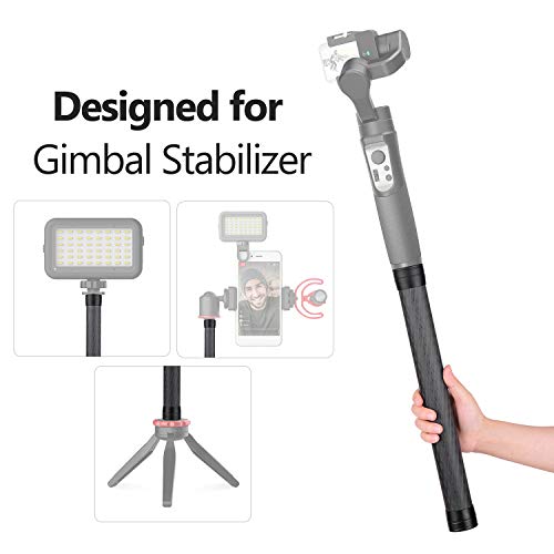 Image of Andoer Stabilizer Extension Rod Carbon Fiber Bar Universal Handheld Photography Pole with 1 /4 Inch Screw and Screw Hole for Gimbal Stabilizer DSLR SLR Cameras