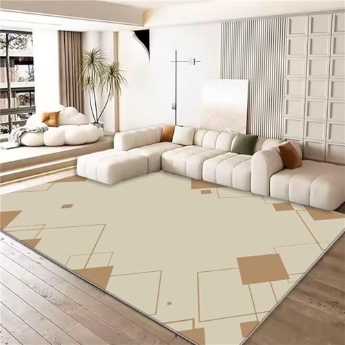 Tapis de salon résistant à l'usure contour de lit géométrique 50x80 cm