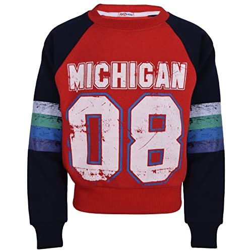 Sweatshirt Michigan pour enfants et ados survêtement confortable de 5 à 13 ans