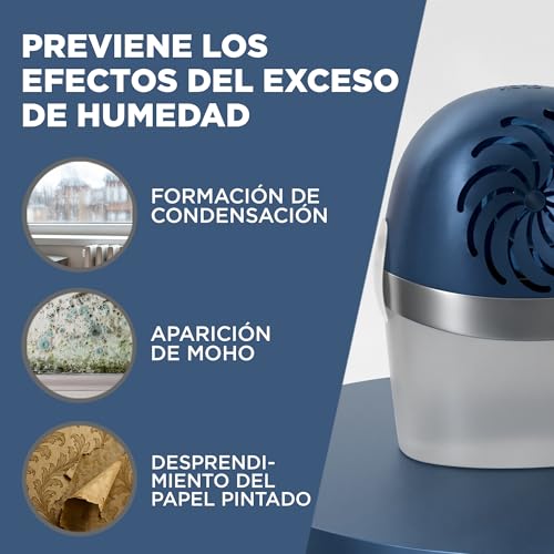 Rubson AERO 360º Deshumidificador recargable (1 dispositivo y 1 tableta de 450 g), absorbe humedad, previene la condensación y los malos olores, antihumedad absorbente - imagen 6