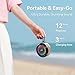 SKYWING Shower Speaker, Certified IPX7 Waterproof, Mini Bluetooth Wireless Small Speaker with Lights, Suction Cup and Mic for Bathroom, Crystal Sound&Bass,12H Playtime, Ideal Electronic Gift(Pink)
