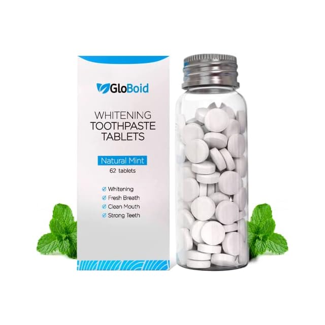 GloBoid Toothpaste Tablets with Fluoride, Zero Waste Toothpaste Bits