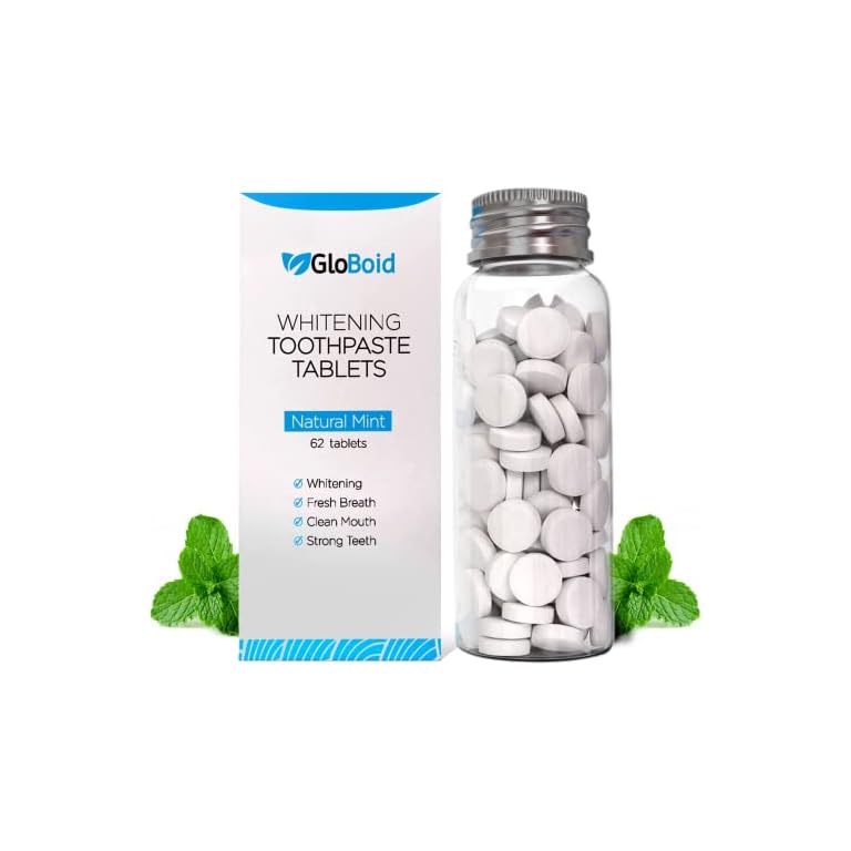 GloBoid Toothpaste Tablets with Fluoride, Zero Waste Toothpaste Bits