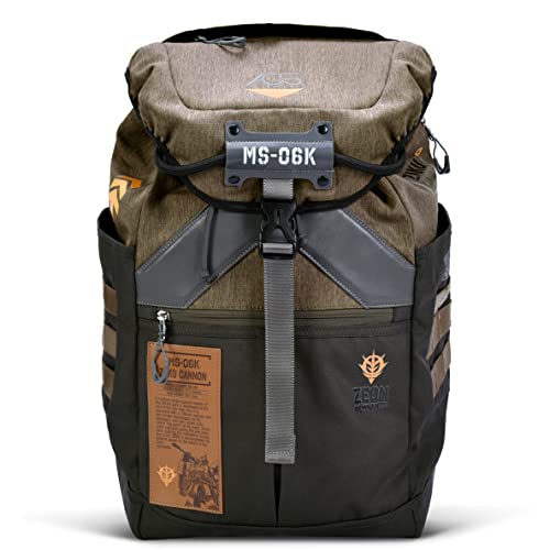 Sac à dos Gundam Unicorn MS-06K Zaku Cannon marron grande taille pour homme style Anime