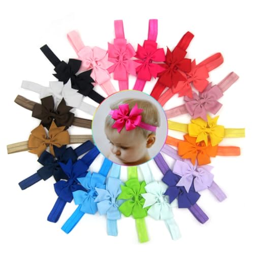 20 Unidades Fitas De Cabelo Tiaras De Meninas Faixa De Cabelo De Laço De Chiffon Faixa De Cabelo Rec