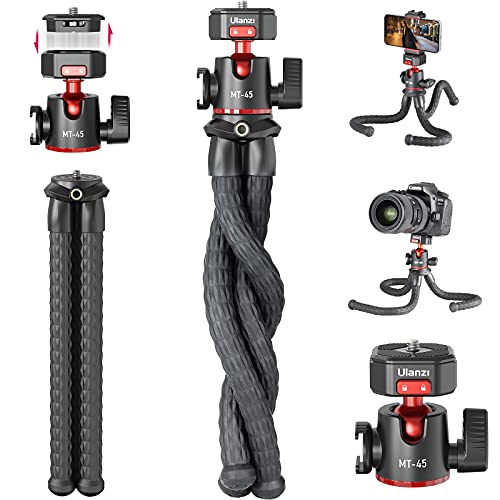 Mini Flexible Tripod PICTRON Claw Super Quick Release Ball Head Portable Camera Tripod S, Compact DSLR Vlog Selfie Stick, Lightweight Travel Tabletop Tripod Stand for Cameras/GoPros/Mobile Devices