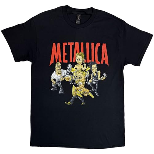 Metallica Load Chavez Cartoon Oficial Camiseta para Hombre (X-Large)