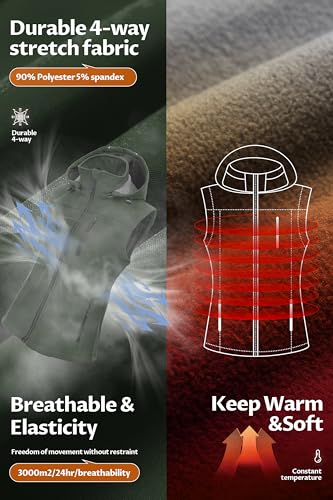 Image of CREATMO US Women's Lightweight Softshell Vest Outerwear Windbreaker Sleeveless Jacket With Removable Hood