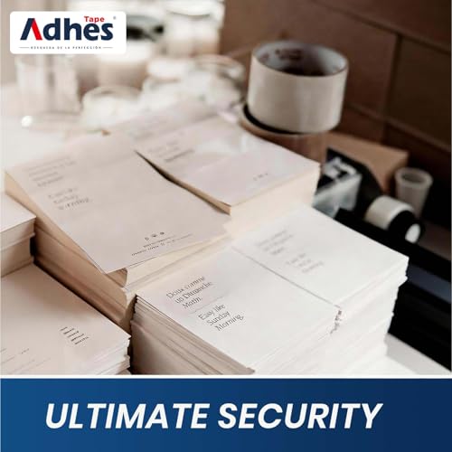 Image of ADHES Packaging Tape 2.7MIL Heavy Duty Packing Tape Mailing Tape,3 Rolls | 3 inch x 165 ft (55 Yards) Clear Shipping Tape, Ultra-Strong & Durable for Packaging, Moving, Mailing, and Sealing