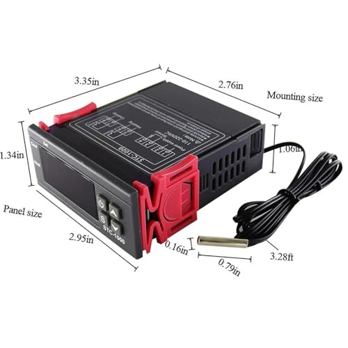 Régulateur de température STC-1000 pour chauffage et refroidissement 110-220V