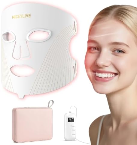 Red Light Mask for Face - 460-850nm Near-Infrared Led Light Face ...