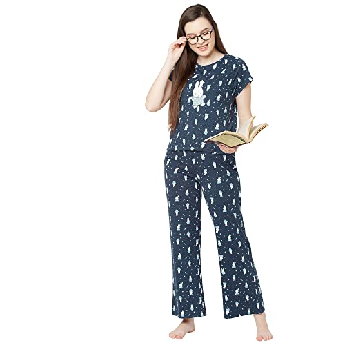 Image of Sweet Dreams Women's Cotton Printed Night Suit Set