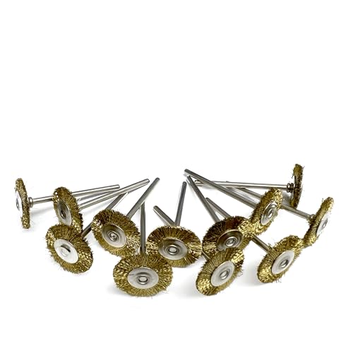 Foredom Mounted Brush, Brass Wire, 19Mm, 2.35Mm, 3/32