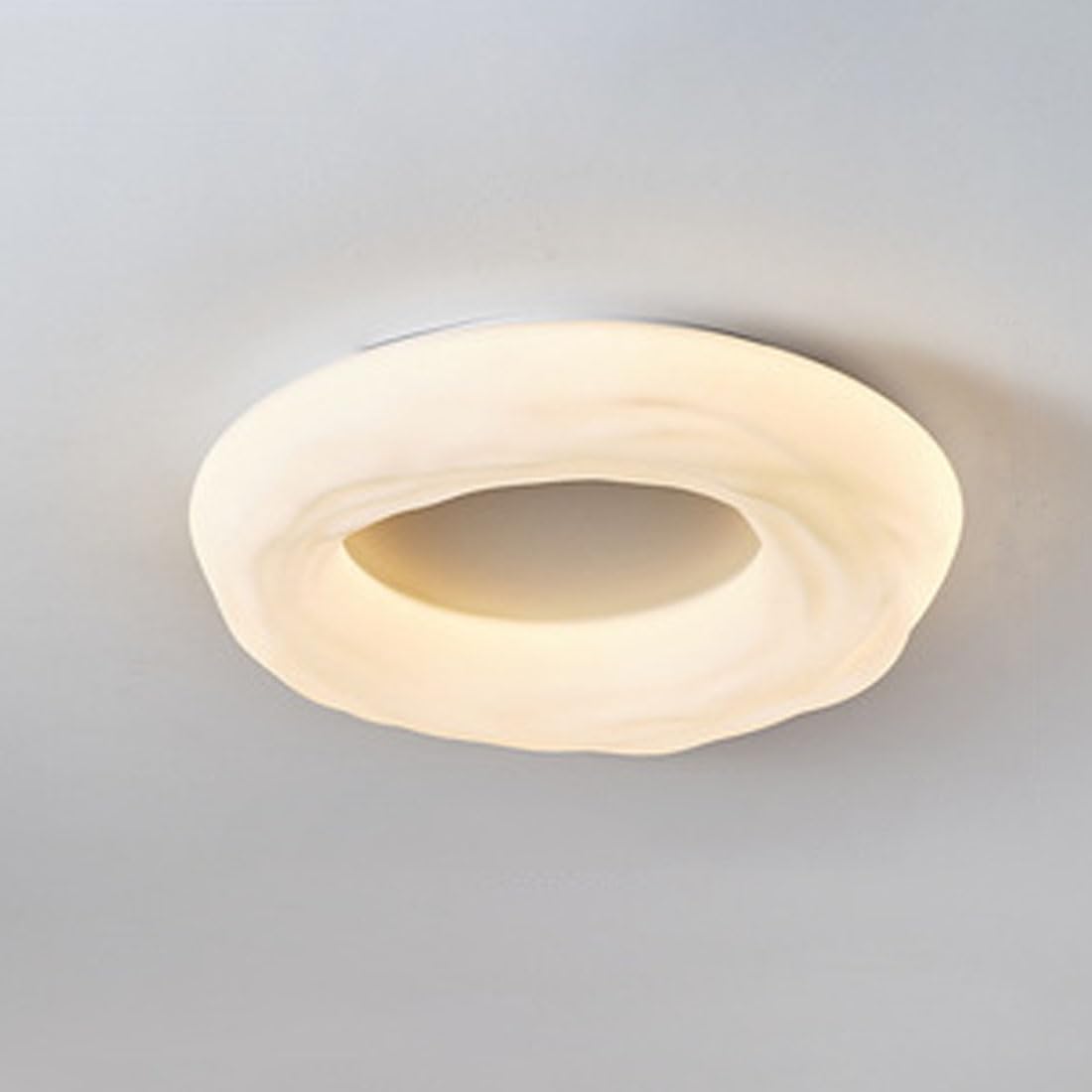KXEcoLife Creative cream style ceiling lamp, LED Nordic modern cookie chandelier, warm bedroom simple study dining room lamp,Ceiling lights