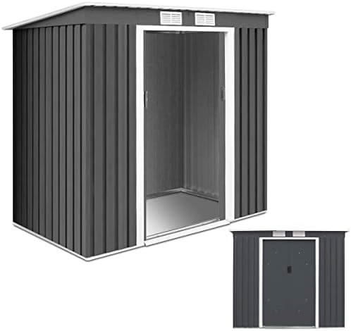 GARDEBRUK® L Metall Gerätehaus 2m² mit Fundament 200x125x180cm 2