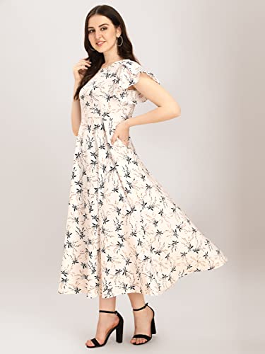 Image of QIQI Women's Crepe A-Line Maxi Casual Dress