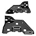 KUAFU Front Bumper Bracket Compatible with 2014-2019 Chevy Chevrolet Silverado 1500 GMC Sierra 1500 GM1066199 GM1067199 22757263 22757264 Inner Retainer Support Steel Powder Coated Black Pair