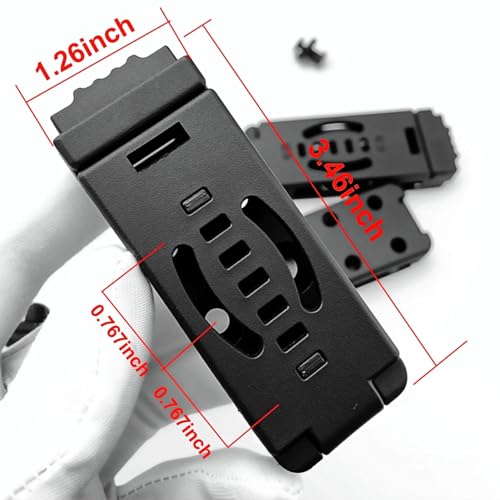 YCYU 2-Pack Knife Clip Holster Tactical Belt Buckle Kydex Universal Utility EDC Clip Camping Mag Pouches Sheath Tool
