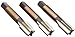 Dormer E0611/4NO6 General Purpose Hand Taps Set, Bright Coating, TPUNC20, Full Length 2.1/2", Nominal D 1/4, Flute Length 0.6500", Shank Diameter 0.2550"