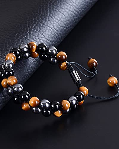 Fathers Day Gifts From Daughter - Bracelets For Men Gifts For Dad Tiger Eye Cool Gifts For Dad Who Wants Nothing Best Dad Ever To My Dad,Fathers Day Gifts From Wife #TOP5