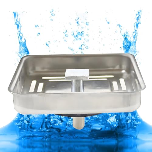 Colador cuadrado para fregadero de cocina acero inoxidable