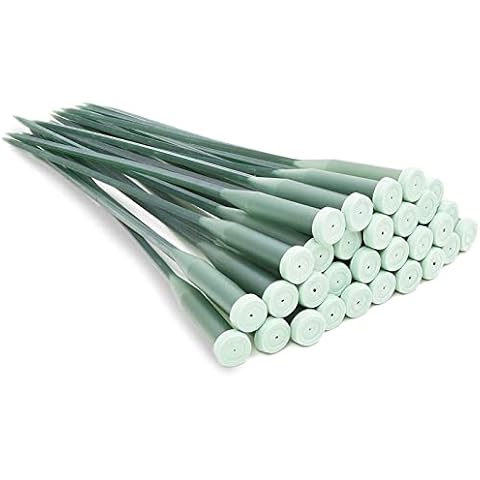 30 Pack Stem Water Tubes for Flowers with Caps, Extendable Vials for Floral Arrangements, Florist Supplies (12 in) Cover