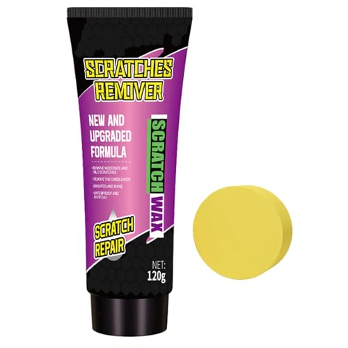 Bavooty Pasta Abrasiva per Carrozzeria,Cancella Graffi Profondi per Auto,Rimuovi Graffi per Veicoli,Pasta Abrasiva per Carrozzeria,Rimuovi Graffi per Veicoli con Spugna per Tutti i Tipi di Veicoli