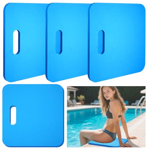 BOUTICOL - BOUTICOL 4 Pcs Poolside Seating Mat, 14 x13 x 0.6 Inch EVA Foam Poolside Cushion for Edge of Pool, Portable Seating Mat for Side of Pool, Poolside Seat Pad for Above Ground Pools Lounging - -21%