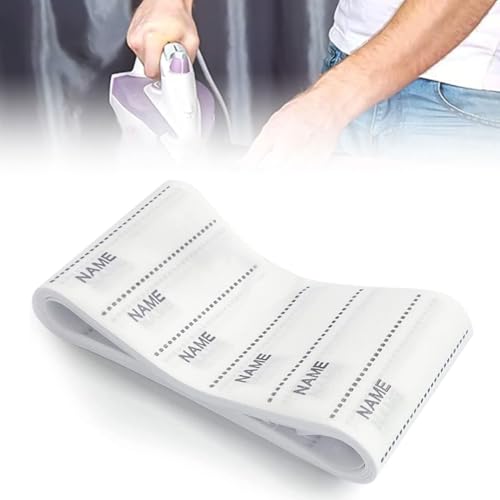 200 Piezas Etiquetas Ropa para Poner Nombre, Etiquetas Termoadhesivas Marcar Ropa para planchar en camisetas, pantalones, Pegatinas Personalizadas Nombre para Escuela Casa