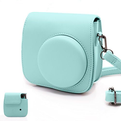 Fujifilm Mini 9 Ice Blue Film Camera Case for Fujifilm Mini 8/8+/ 9 Camera with Strap by HelloHelio