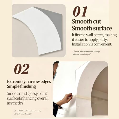 Arco de espuma para manualidades bloques de corcho blanco redondeado bricolaje 6