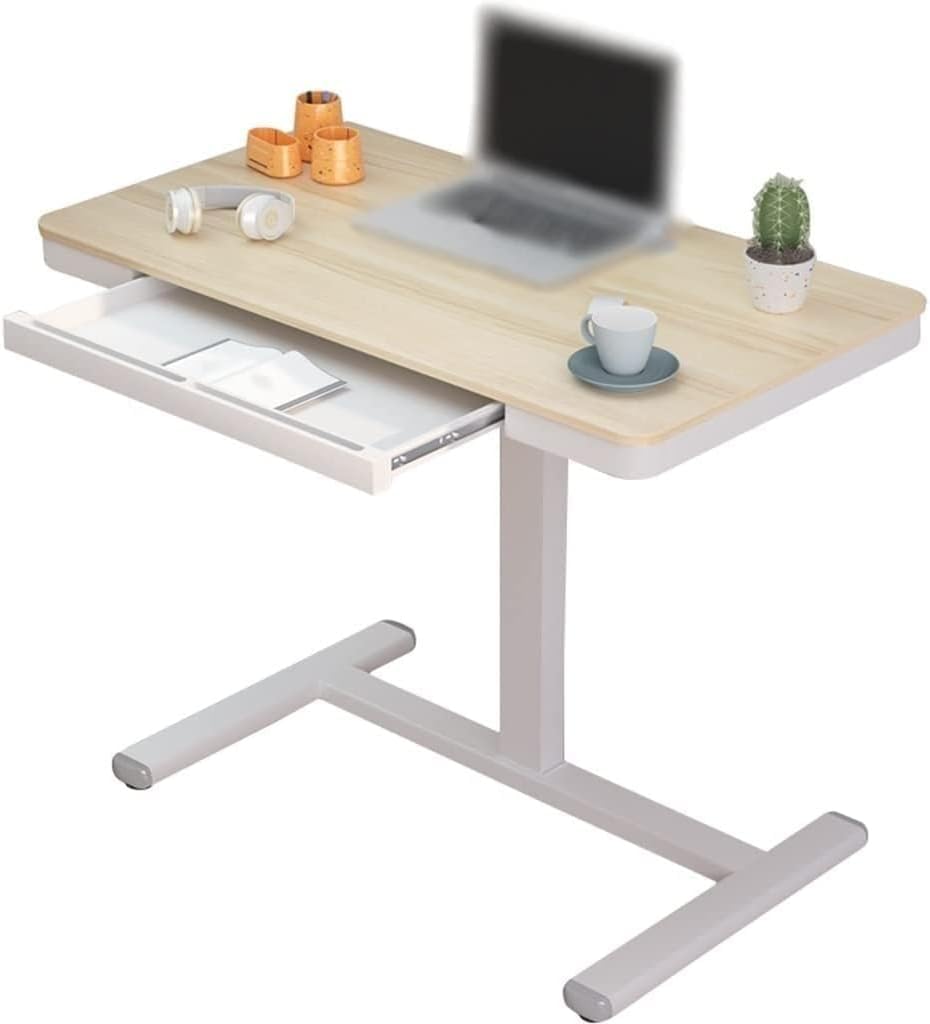 CGCSYZ Standing desk adjustable height Living Room Laptop Desk, Home vertical lift bedside table, Simple study table with drawers