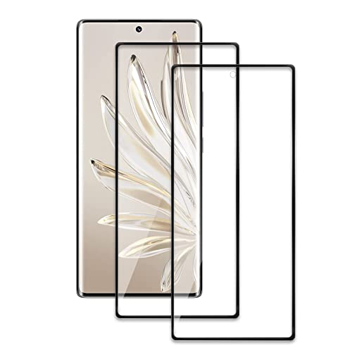 [2 Pièces] Verre Trempé Protecteur D’écran Pour Honor 70, 3D Incurvé Film Vitre Protection Ecran, Vitre HD Ultra, Ultra Solide, Anti Rayures, Film de Protection Dureté 9H Cover