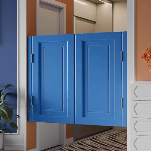 Swinging Half-Door, Auto Close Wooden Barn Door, Two-Way Hinged Design, Easy Installation for Indoor Use in Kitchen, Bar, Cafe, Stylish Space Saver