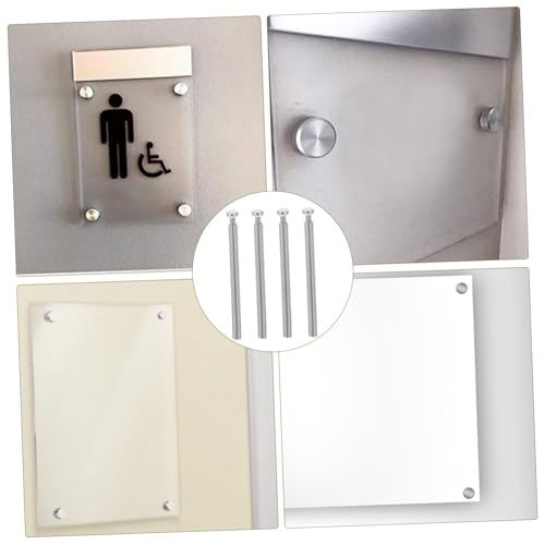 Image of DOITOOL Sturdy Photo Frame Screw Set Metal Brackets Hanging Hardware for Advertising Pieces
