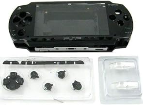 OSTENT Complete Repair Case + Replacement Buttons for Sony PSP 1000 Black