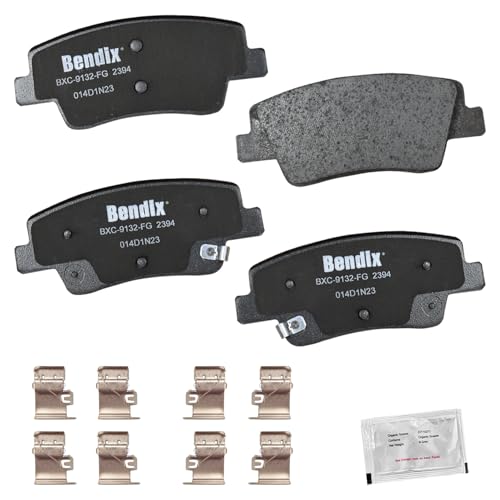 Image of Bendix Priority1 CFC2394 Ceramic Rear Brake Pads for Genesis G80 2024-2021, GV70 2023-2022