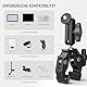 NEEWER Super Clamp Klemme mit 3 Dual Kugelkopf Magic Arm, Cold Shoe, 1/4 Gewinde, Handy/Action Cam Halterung Adapter für Tischstativ Rohr Traverse Gimbal Rods kompatibel mit SmallRig GoPro DJI, ST83