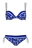  Lidea Bikini Badeanzug fur Frauen Mod. 7351 dess. 777 Col.163 Nightblue-White (DE 44C, 163 Nightblue-White)