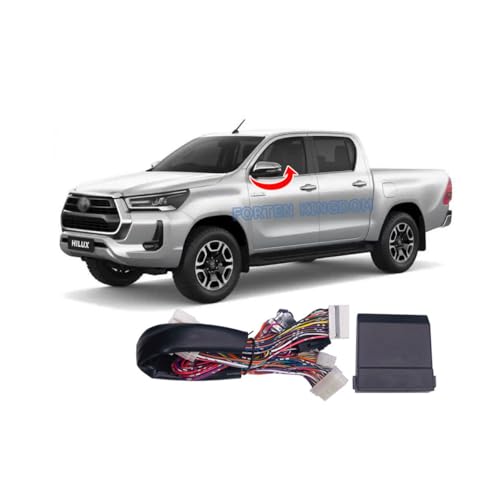 Intelligent Auto-Fold Side Mirrors Control Module Kit for Hilux 2017-2024 | Power Folding System By Remote, Plug & play Installation Accessories