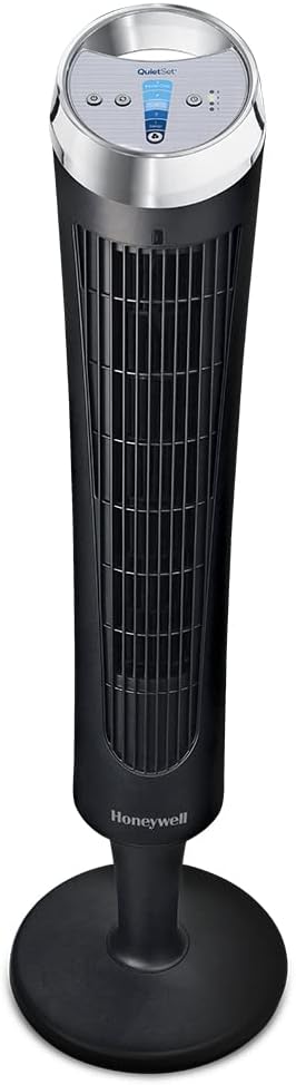 Honeywell QuietSet Tower Fan (5 Speed Settings, Oscillating 75°, Timer Function, Remote Control) HY254