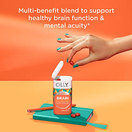 OLLY Ultra Strength Brain Softgels, Nootropic, Supports Healthy Brain Function, Memory, Focus and Concentration, Omega-3s, Vitamins B6 and B12, 30 Day Supply - 60 Count - Image 3
