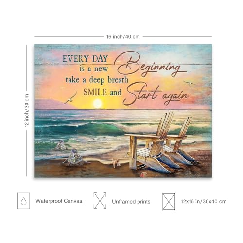 Dazzlewall Vintage Beach Ocean Wall Art Poster Sea Turtle Bathroom Prints, Inspirational Quotes Wall Poster for Bathroom Bedroom Office Decor 12x16 in Unframed - Cosy Home Interiors Dazzlewall Vintage Beach Ocean Wall Art Poster Sea Turtle Bathroom Prints, Inspirational Quotes Wall Poster for Bathroom Bedroom Office Decor 12x16 in Unframed - Image 5