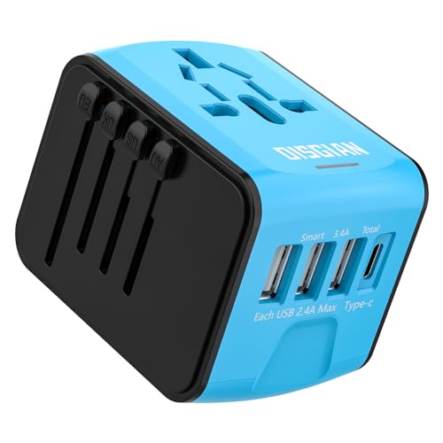 Travel Adapter, Universal International Power Adapter with 3USB P...
