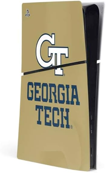 Skinit Decal Gaming Skin Compatible with PS5 Slim Digital Edition Console - Officially Licensed Georgia Institute of Technology Est 1885 Navy Design