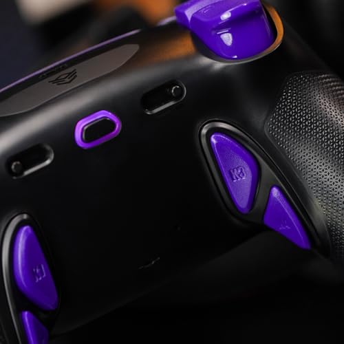 HEXGAMING ホールエフェクトバージョンps5やPCや携帯など対応用PHANTOM Proゲーミングコントローラー、4つの割り当て可能な背面ボタンが付いて、プロファイルが6種類登録できて、交換可能なアナログスティック8種類から選べ、調整できるアダプティブトリガー機能付いています【Orochi】