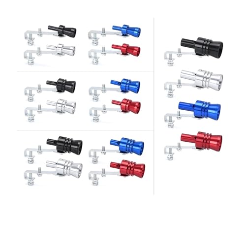 Sifflet sonore turbo pour tuyau d'échappement de voiture taille L noir
