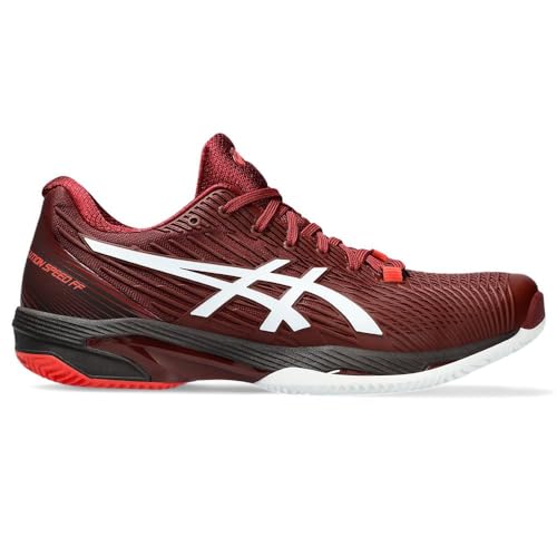 TÊNIS ASICS SOLUTION SPEED FF 2 CLAY (SAIBRO) VERMELHO BÔRDO E BRANCO (br_footwear_size_system, adul