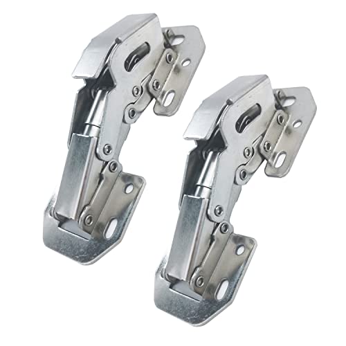 Qrity 2 Piezas 90° Bisagras de Cierre Suave para Puertas de Armarios de Cocina, Hidráulicas con Tornillos, Adecuado para Espesor de 12 a 22 mm
